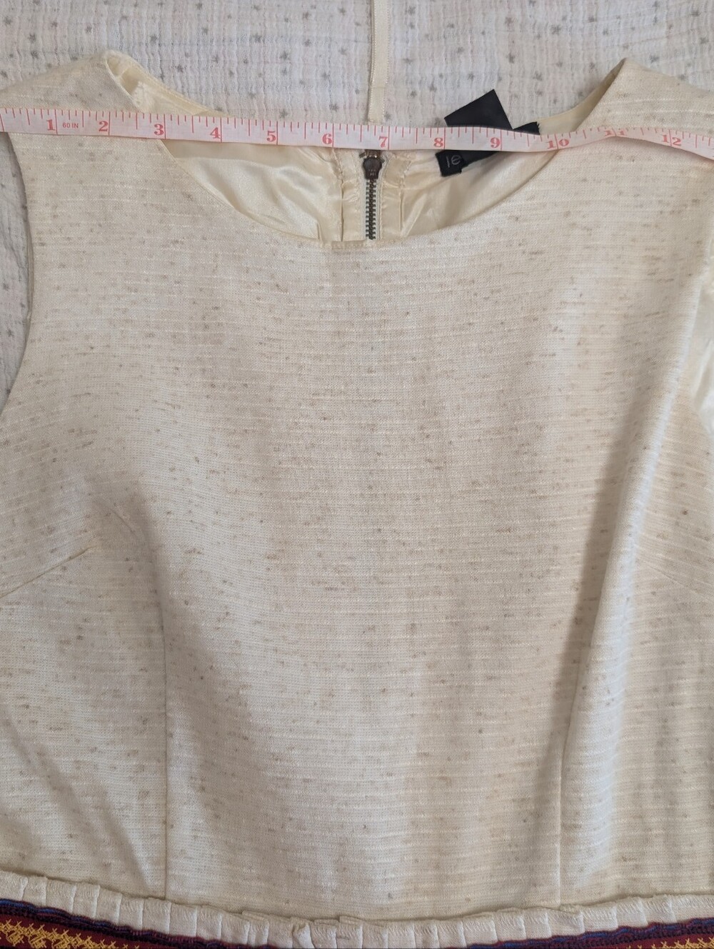 Anthropologie Let Me Be Linen Blend Embroidered Midi Dress - Picture 4 of 5